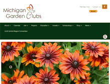 Tablet Screenshot of michigangardenclubs.org